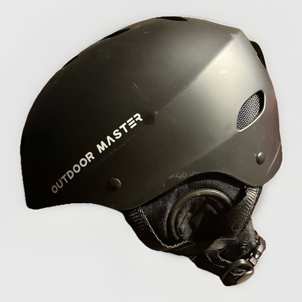 OutdoorMaster Kelvin Ski Snowboard Helmet Black XL Extra Large Men Women Youth